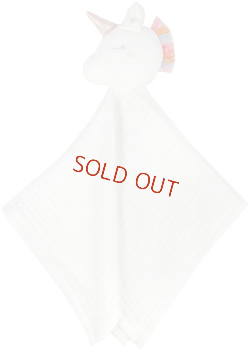 画像1: おしゃぶり・ユニコーン・ガーゼハンカチ (1)
