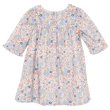画像3: ロングスリーブフラワープリントスモッキングドレス (3)
