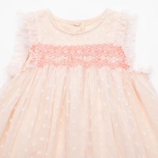 画像2: ハンドスモック・ドットレースドレス_6ヶ月〜6歳用 (2)