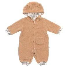 画像1: ブラウンファー・ベビースーツ_70cm (1)