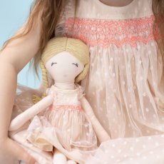 画像5: ハンドスモック・ドットレースドレス_6ヶ月〜6歳用 (5)