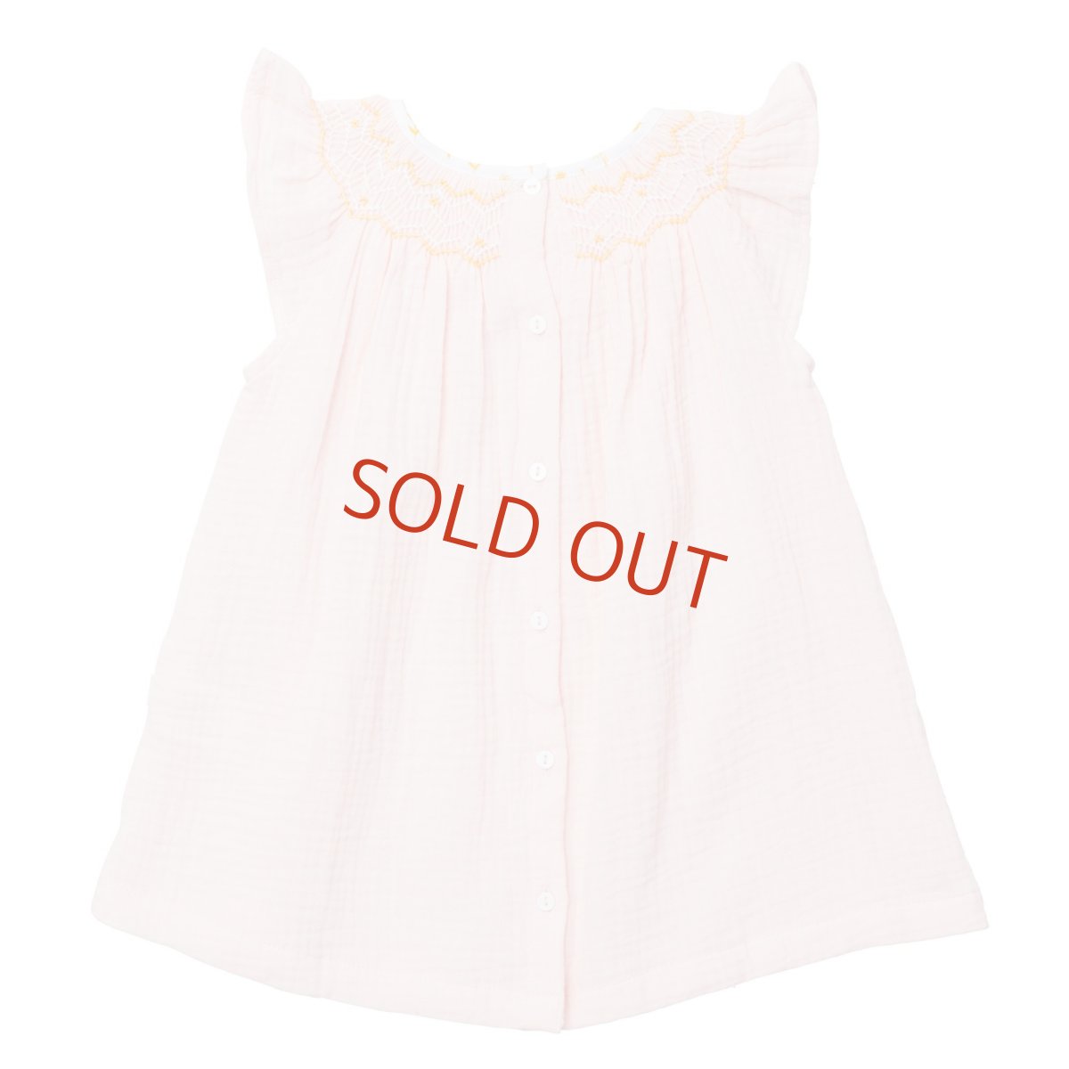 画像2: ピンクモスリンドレス_6-12ヶ月用(身長 80-85cm) (2)