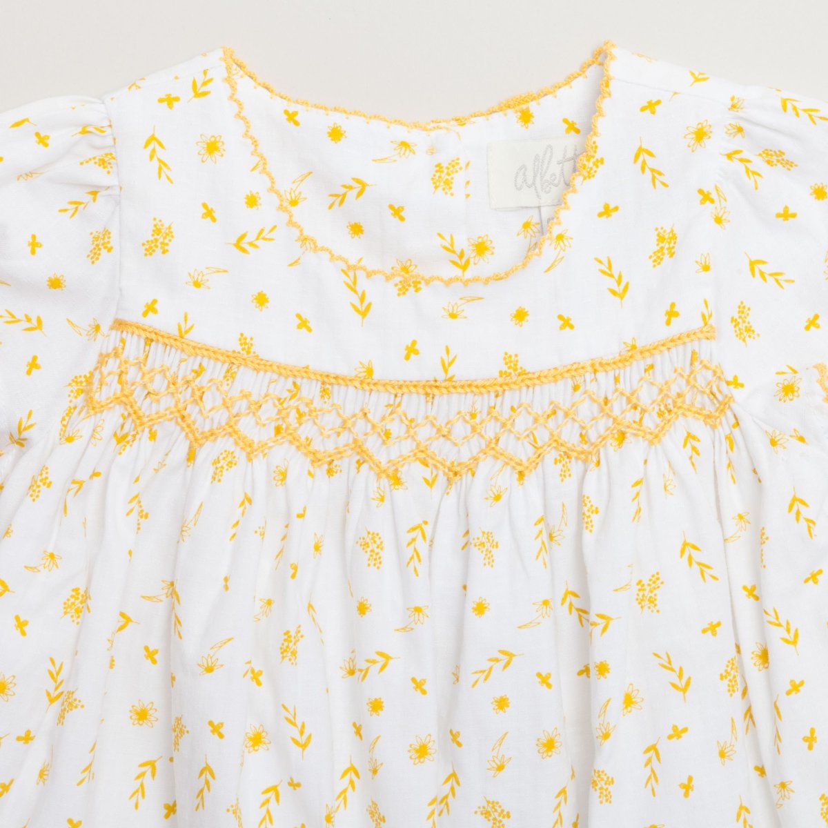 画像3: フローラルプリントスモックドレス_1-2歳用(身長 85-92cm) (3)