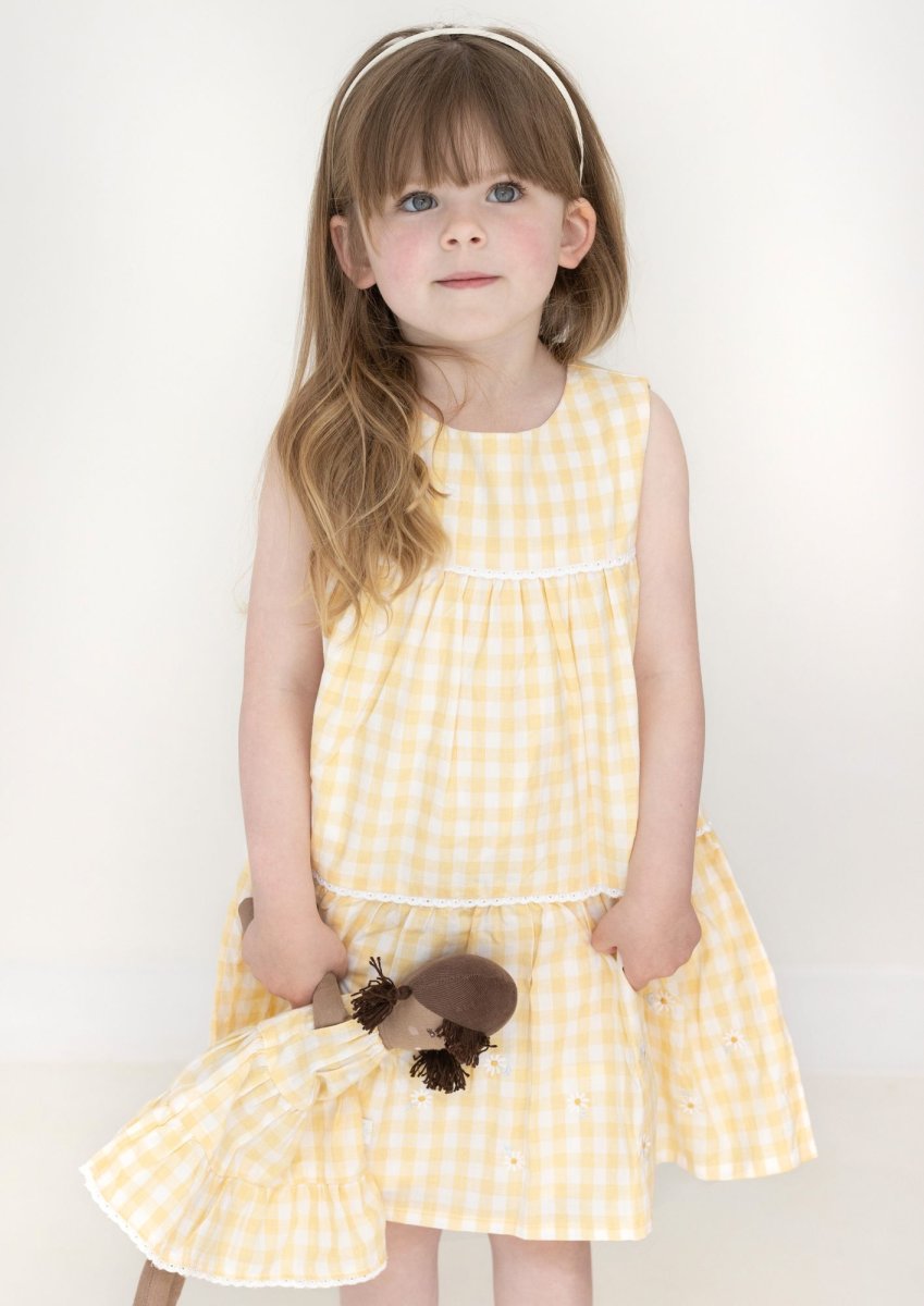 画像7: ティアードギンガムチェックドレス_6-12ヶ月用(身長 80-85cm) (7)