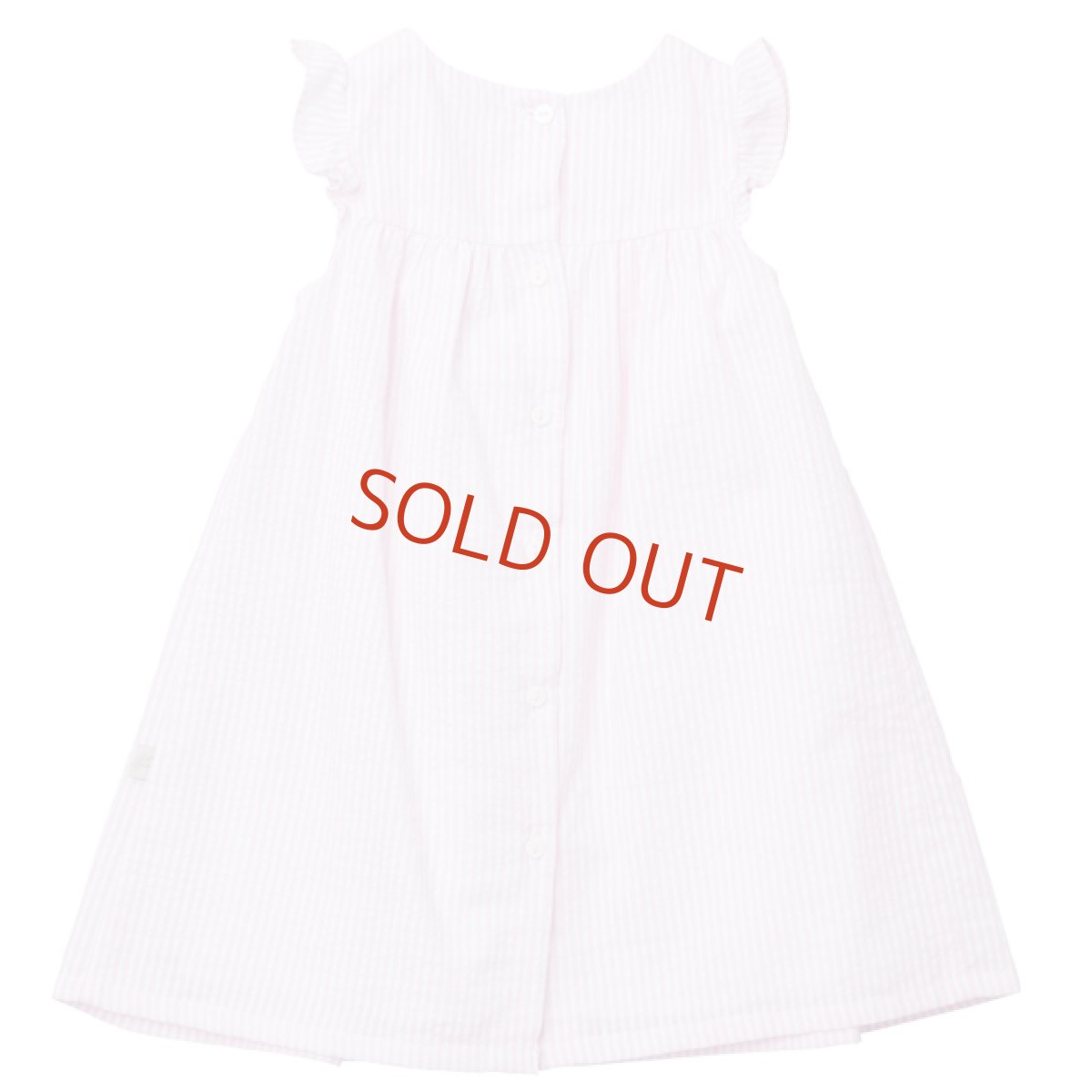 画像2: ピンクストライプスモックドレス_4-5歳用(身長 103-108cm) (2)