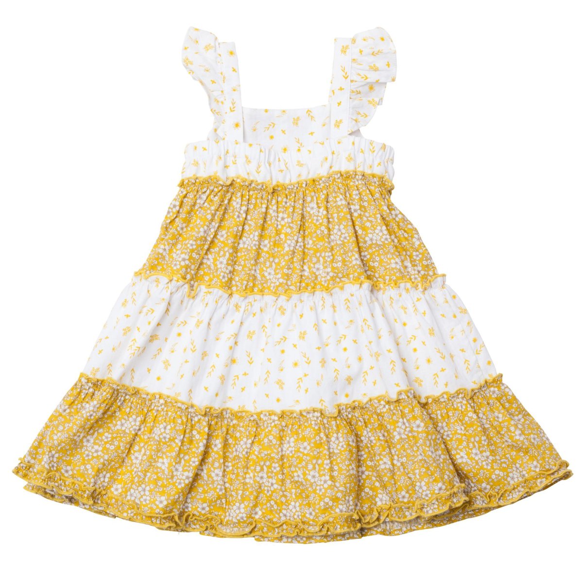 画像2: ティアードフローラルミックスドレス_5-6歳用(身長 108-114cm) (2)