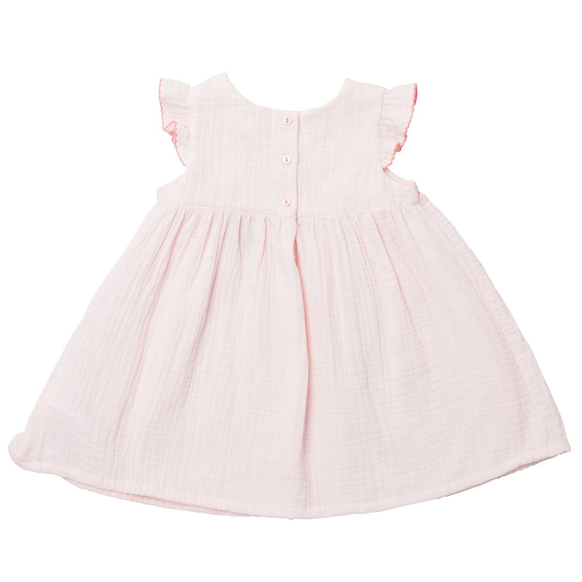 画像2: ピンクガーゼ・スモックドレス_4-5歳用(身長 103-108cm) (2)