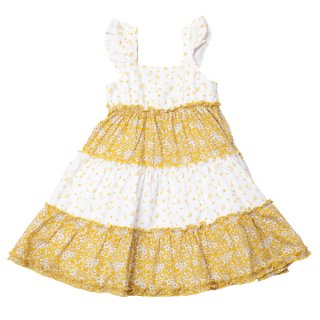 ティアードフローラルミックスドレス_1〜6歳用｜ベビー服