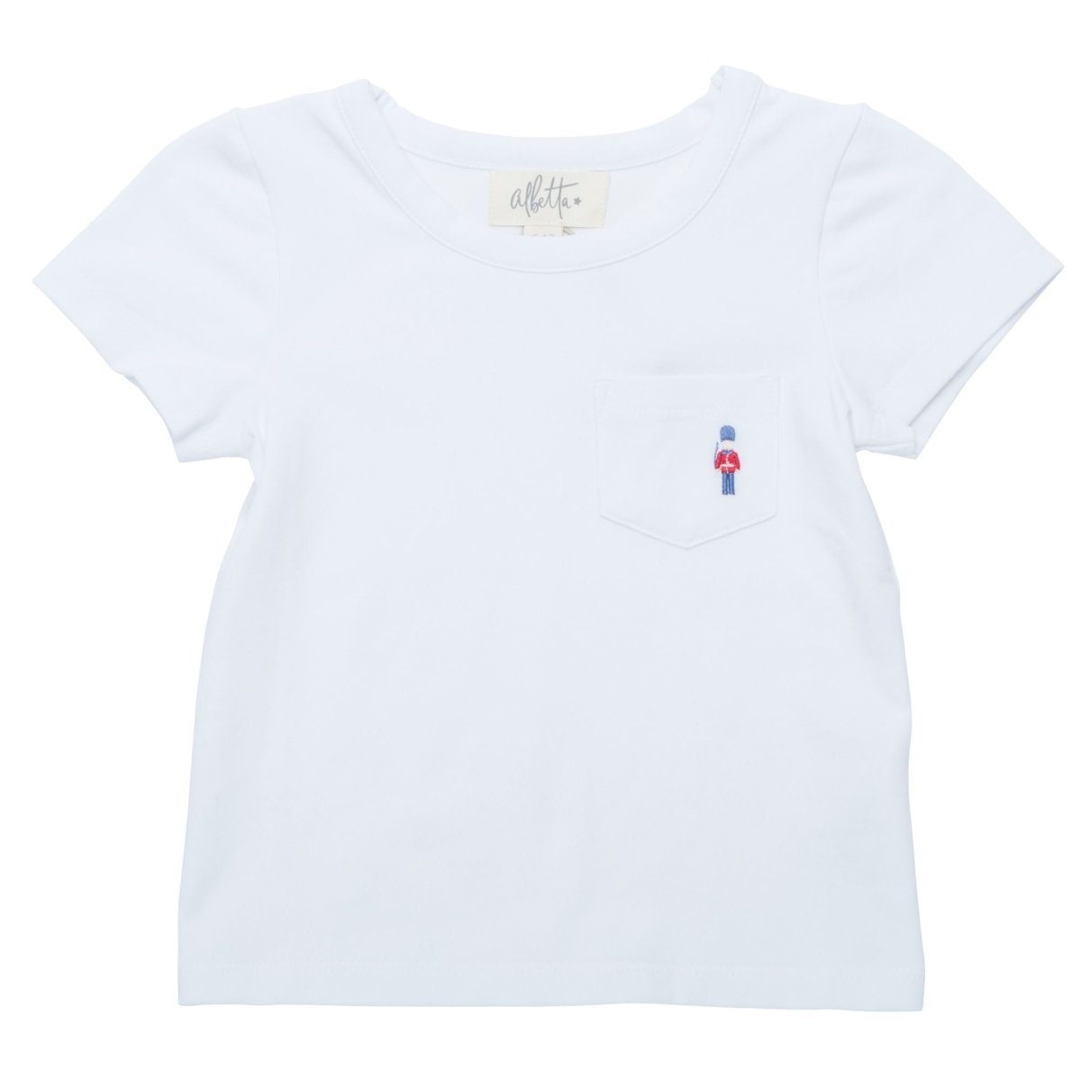画像1: ホワイト・ソルジャーTシャツ_3〜4歳用(身長95-100cm) (1)