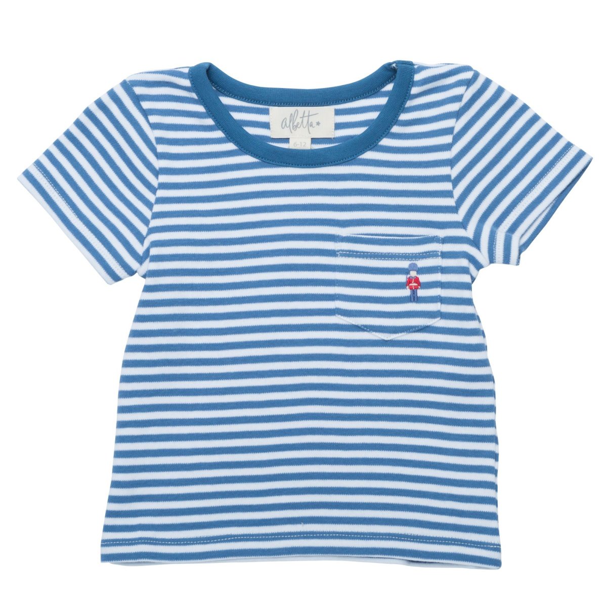 画像1: ブルーボーダー・ソルジャーTシャツ_2〜3歳用(身長 90-95cm) (1)