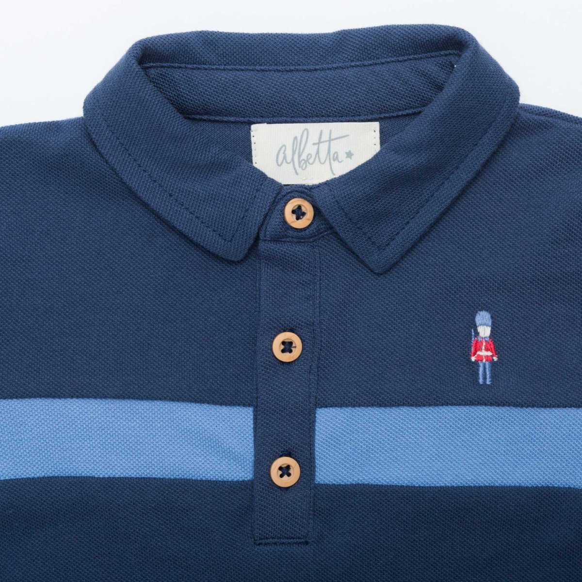 画像3: ネイビー・ソルジャーポロ_6-12ヶ月用(身長 70cm) (3)