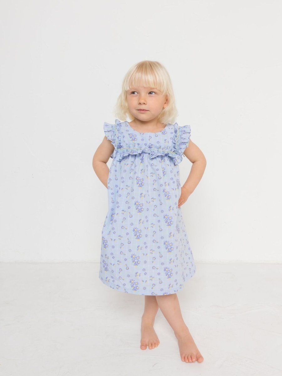 画像6: ライラック・デイジー・ハンドスモックドレス_4-5歳用(身長 103-108cm) (6)