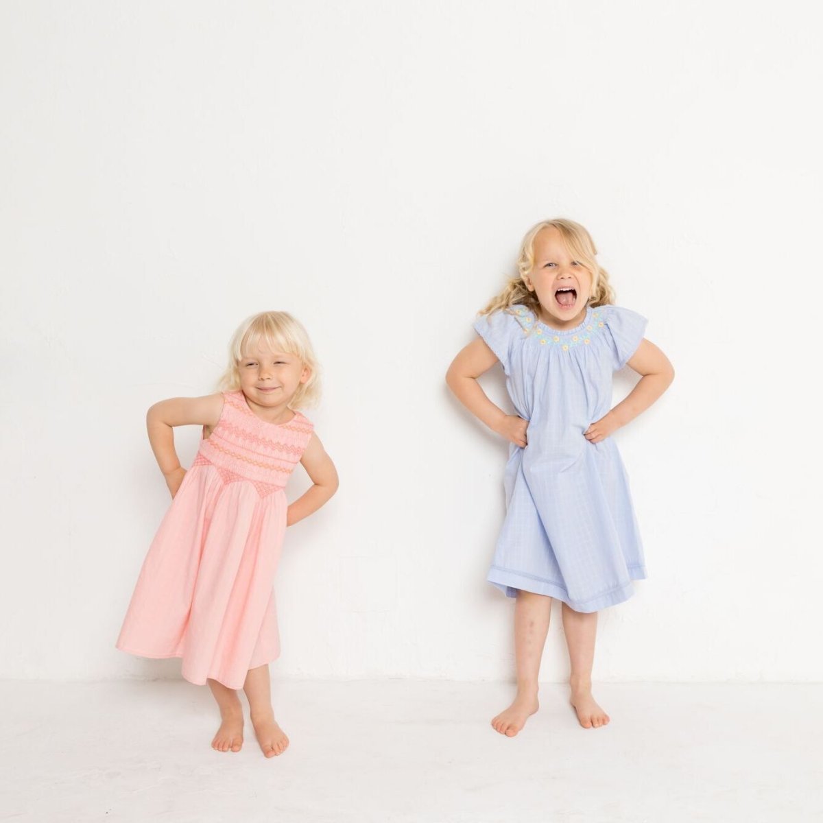 画像9: ピンクジャカード・ハンドスモックドレス_3-4歳用(身長 98-103cm) (9)