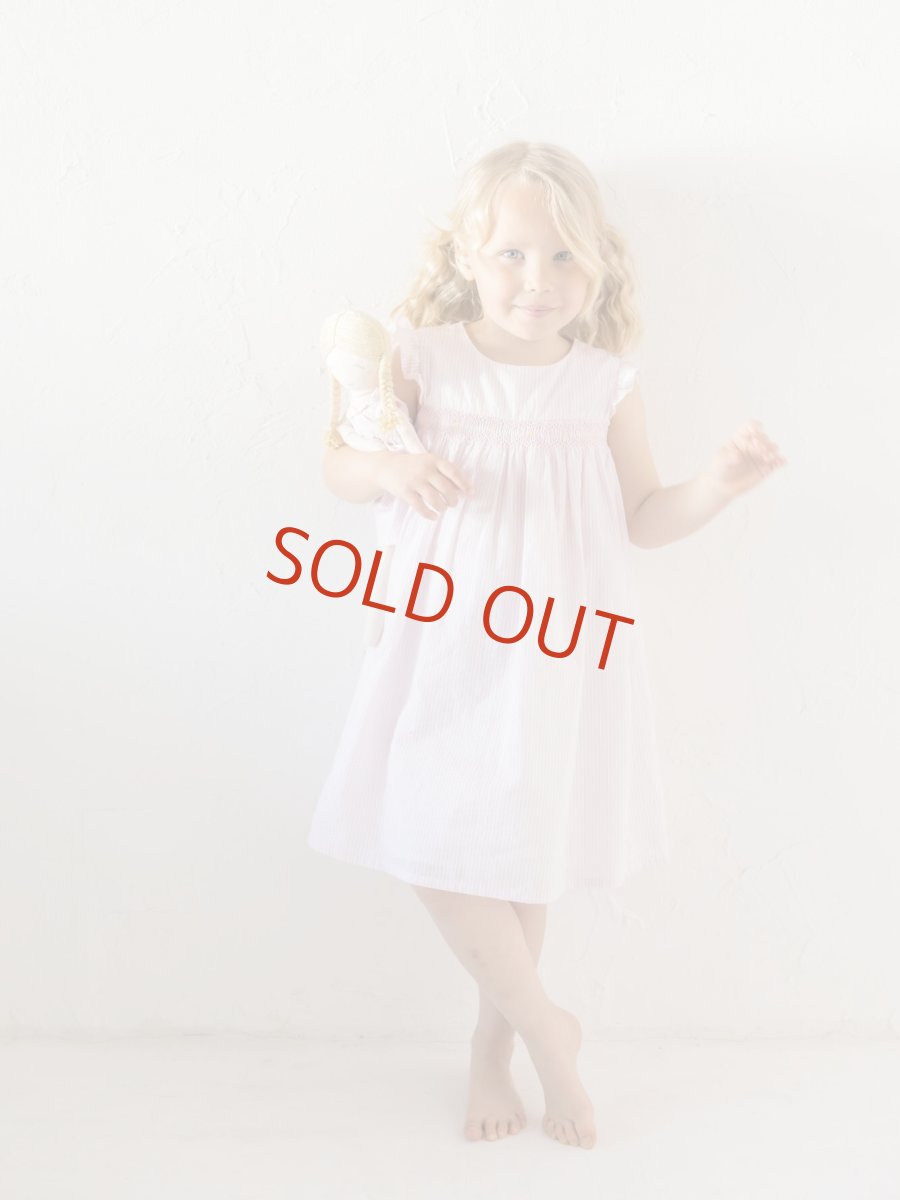 画像6: ピンクストライプスモックドレス_4-5歳用(身長 103-108cm) (6)