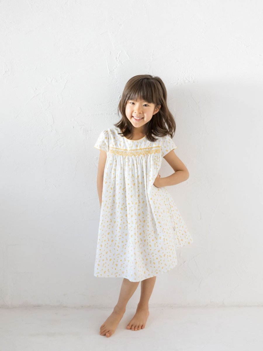 画像5: フローラルプリントスモックドレス_1-2歳用(身長 85-92cm) (5)