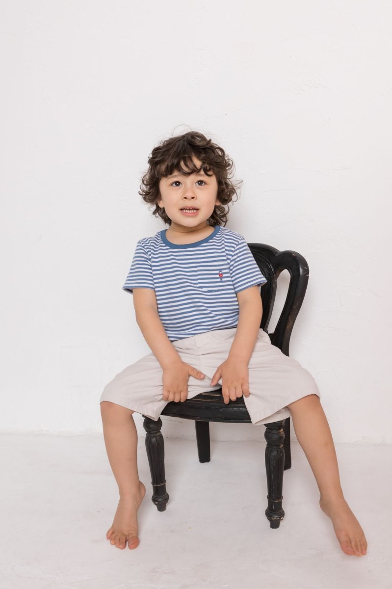 画像6: ブルーボーダー・ソルジャーTシャツ_2-3歳用(身長 90-95cm) (6)