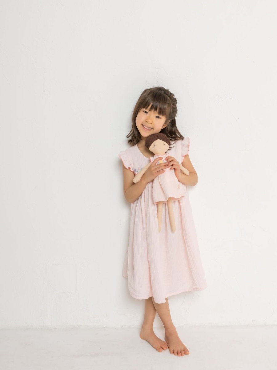 画像5: ピンクガーゼ・スモックドレス_4-5歳用(身長 103-108cm) (5)