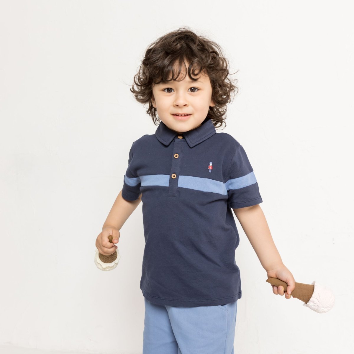 画像7: ネイビー・ソルジャーポロ_6-12ヶ月用(身長 70cm) (7)