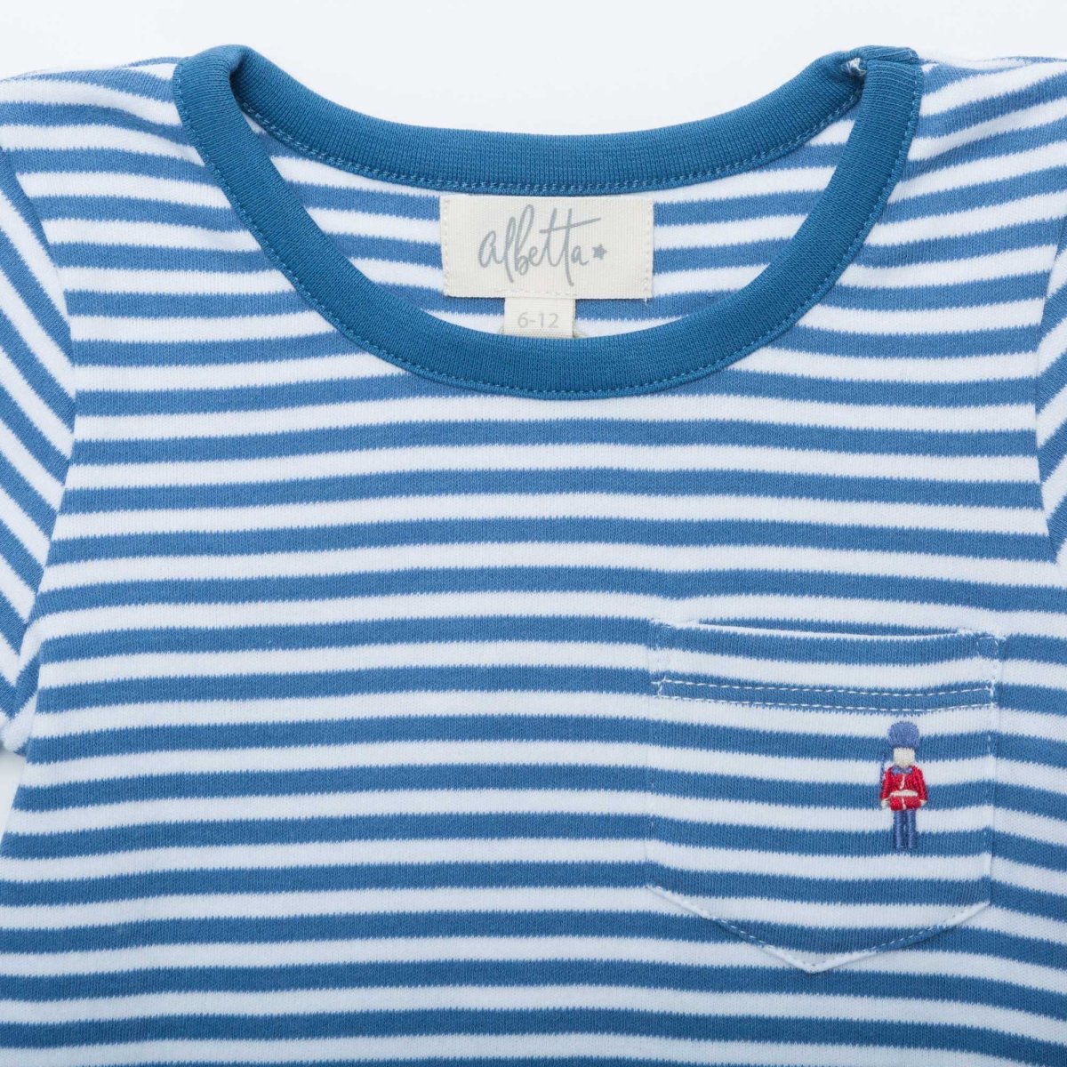 画像3: ブルーボーダー・ソルジャーTシャツ_2-3歳用(身長 90-95cm) (3)