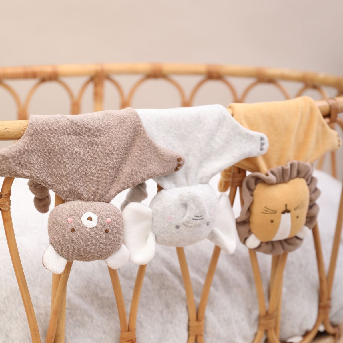 画像5: おしゃぶり・ブラウンベアー・タオル地ハンカチ (5)