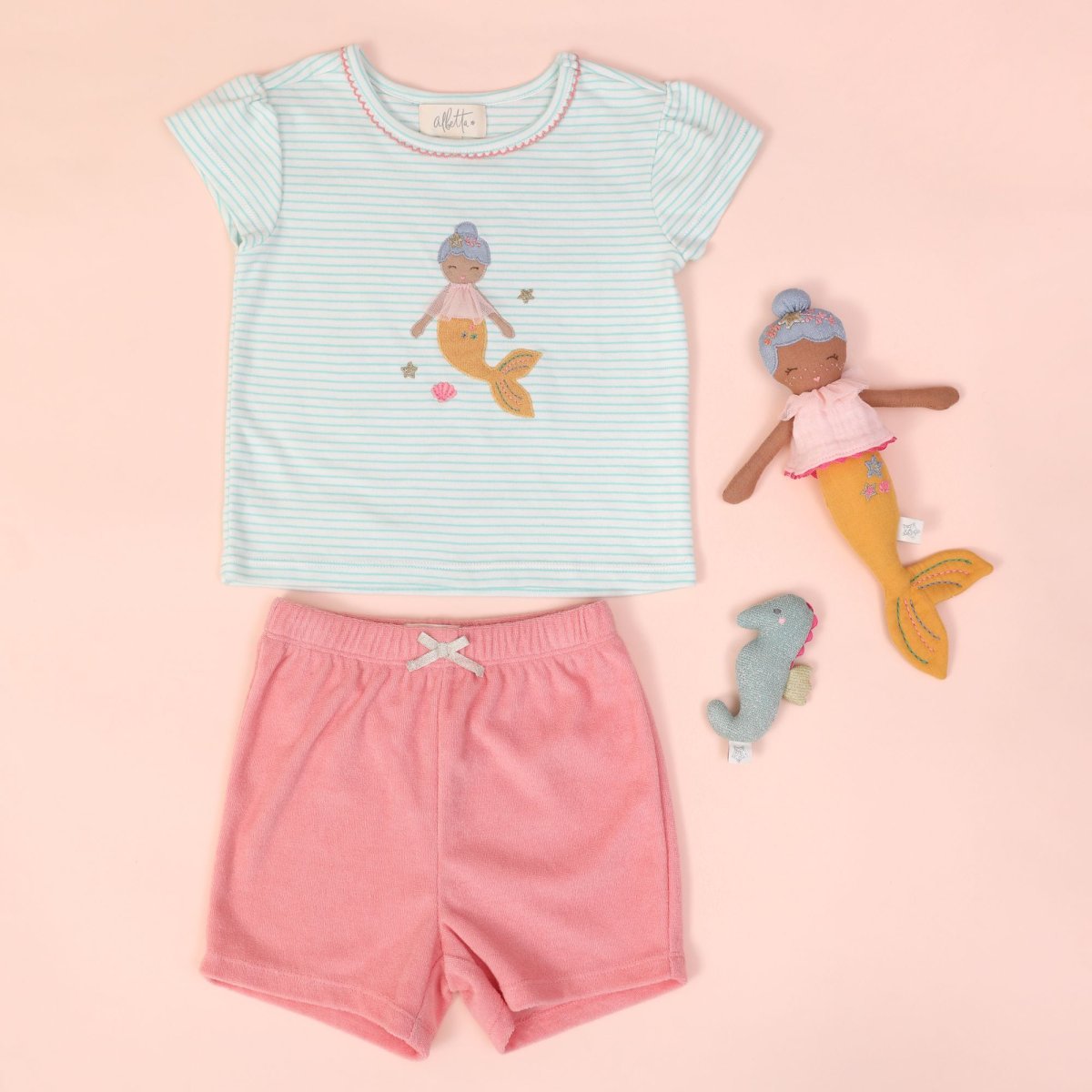 画像10: マーメードTシャツとパンツセット_1-2歳用(身長 85-90cm) (10)