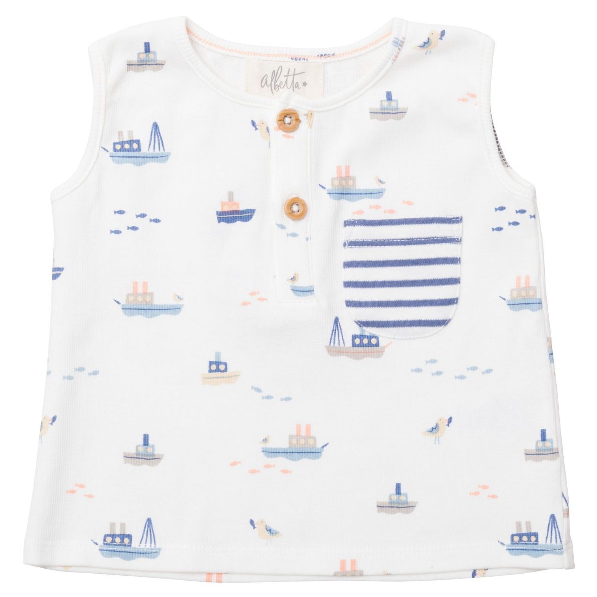 画像2: ノーティカル・プリント・タンクパンツ_1-2歳用(身長 85-90cm) (2)