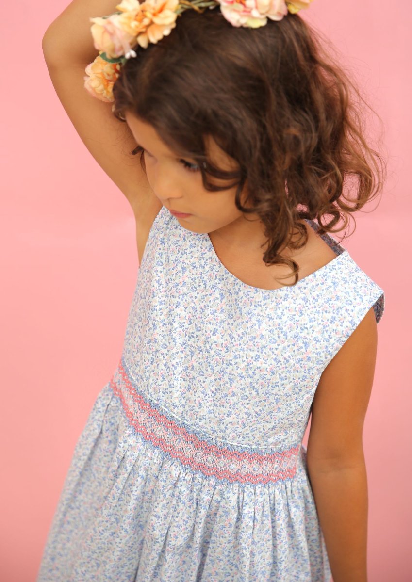 画像5: サマー・フラワールシル・ドレス_2-3歳用(身長 92-98cm) (5)