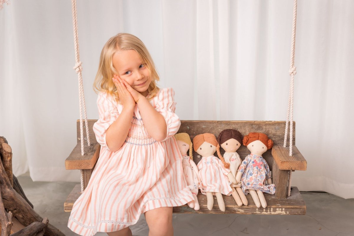 画像6: ピンクストライプ・スモッキング・ドレス_6-12ヶ月用(身長 80-85cm) (6)