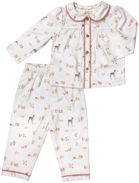 画像1: 子鹿プリントのパジャマ (1)