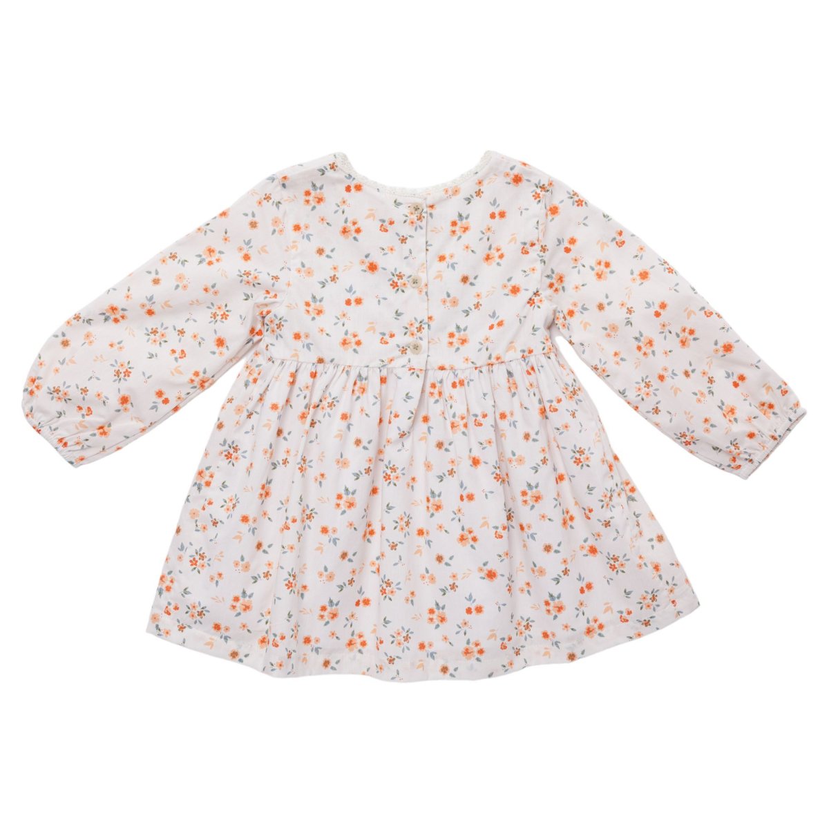 画像3: ホワイトルイーズ・プリントスモッキングドレス_3-4歳用(身長 98-103cm) (3)