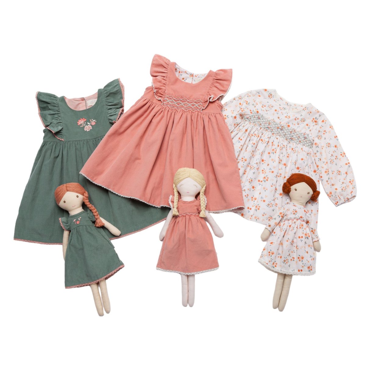 画像6: ピンクコーデュロイドレス_3-4歳用(身長 98-103cm) (6)