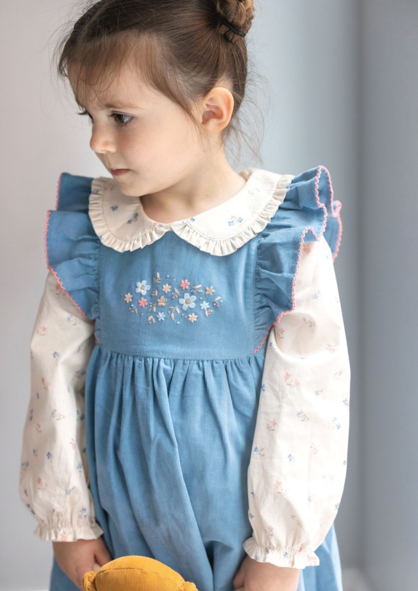 画像9: フラワープリント・ピーターパンブラウス_3〜4歳用(身長 98-103cm) (9)