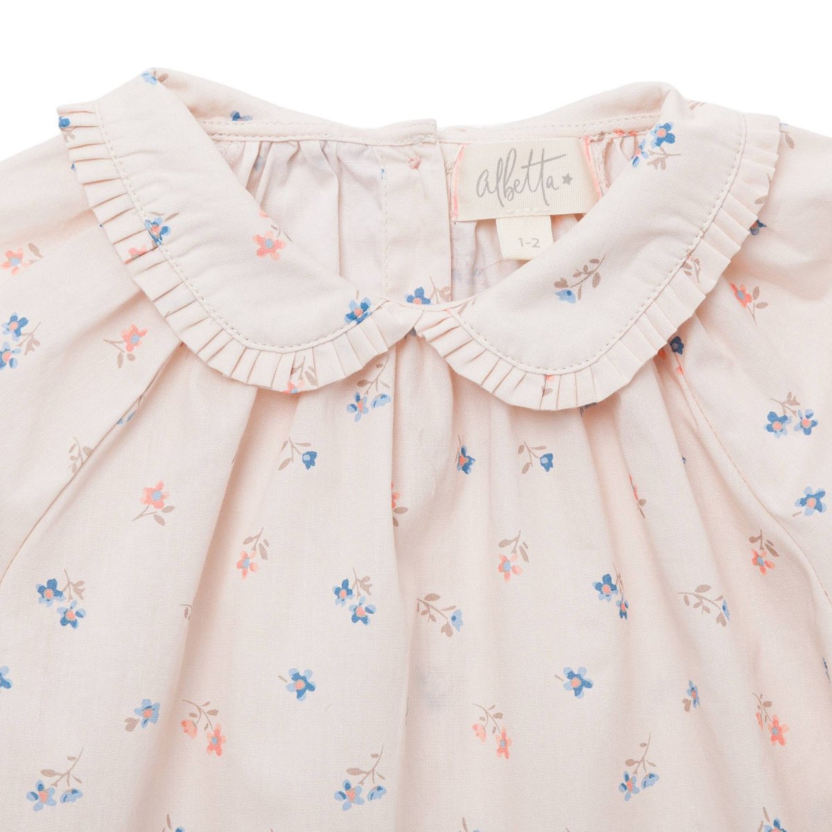 画像3: フラワープリント・ピーターパンブラウス_3〜4歳用(身長 98-103cm) (3)