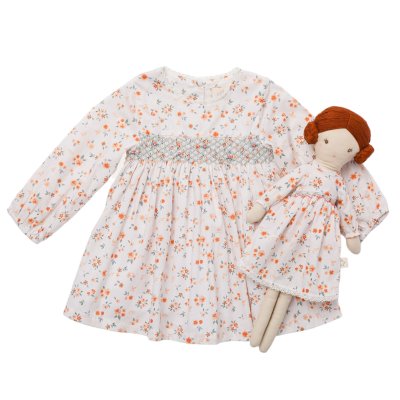 画像2: 【ドール用】ホワイトルイーズプリント・ドールドレス