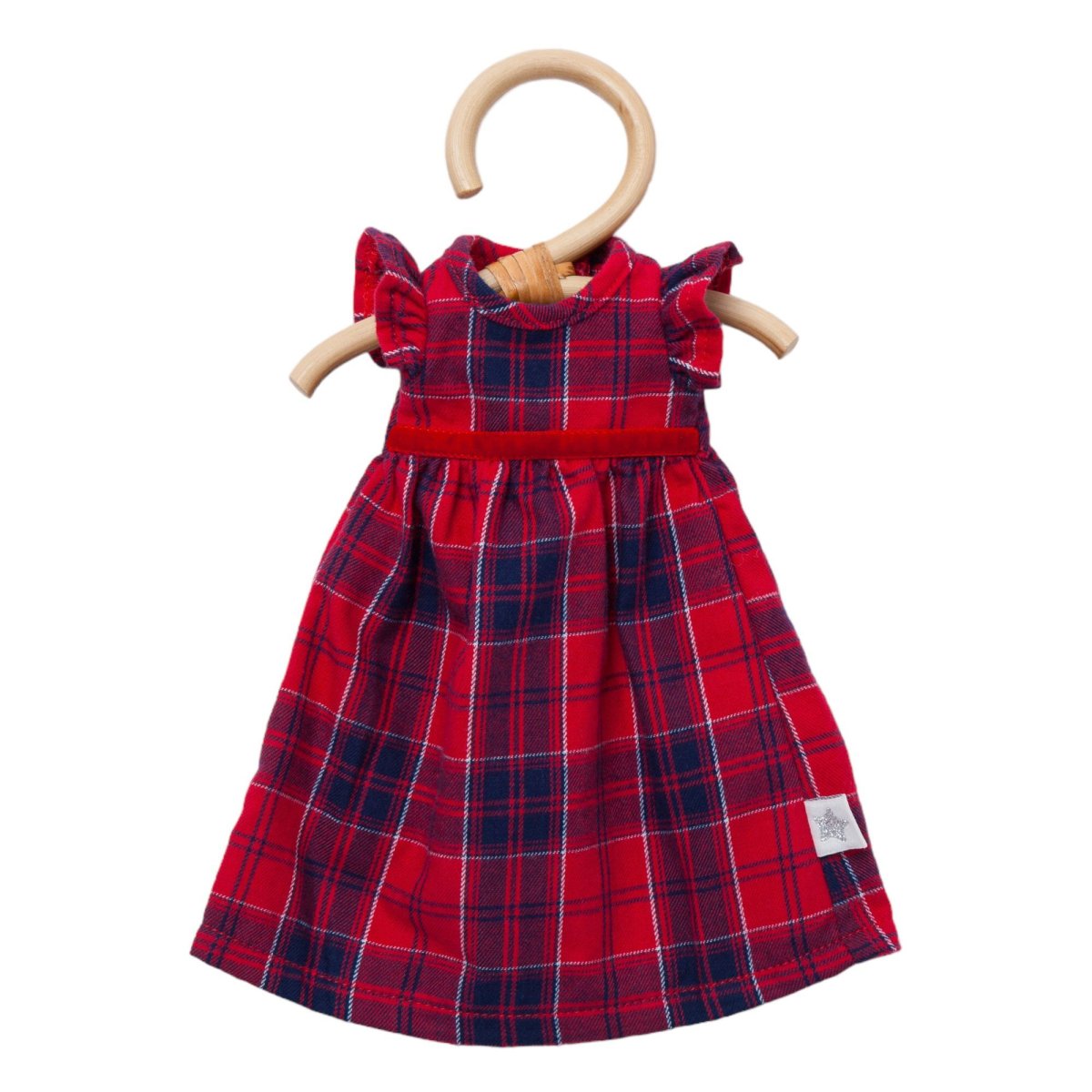 画像2: 【ドール用ドレス】レッドチェック・ドールドレス (2)