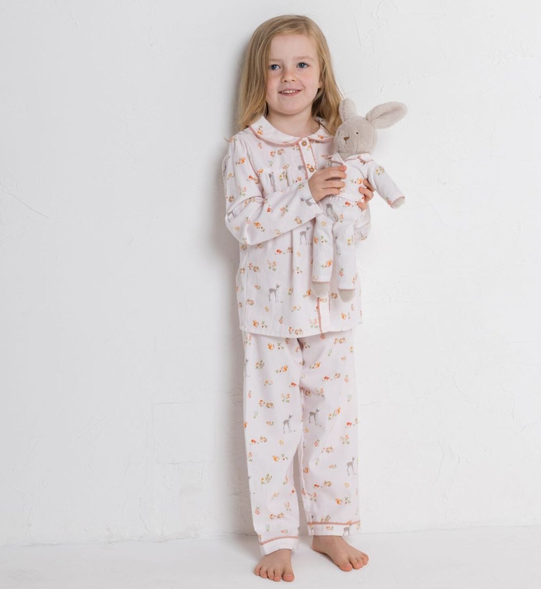 画像11: 子鹿プリントのパジャマ_2-3歳用(身長 92-98cm) (11)
