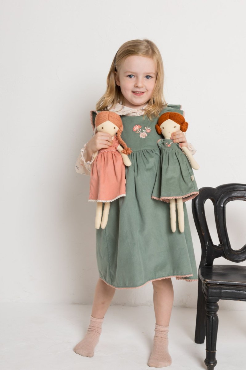 画像12: グリーン・コーデュロイドレス_4-5歳用(身長 103-108cm) (12)