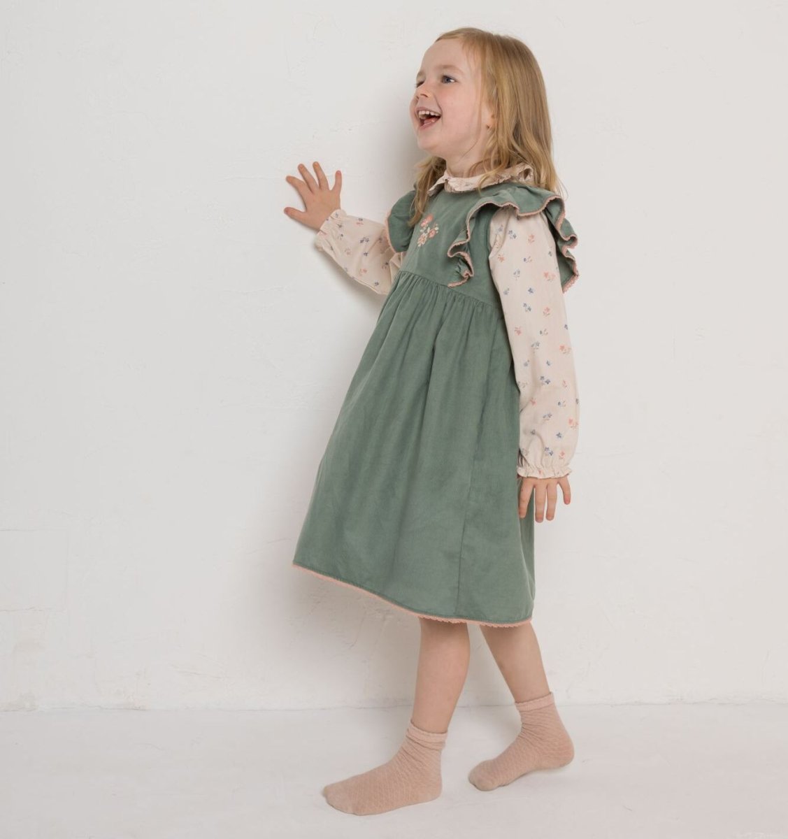 画像8: フラワープリント・ピーターパンブラウス_3〜4歳用(身長 98-103cm) (8)