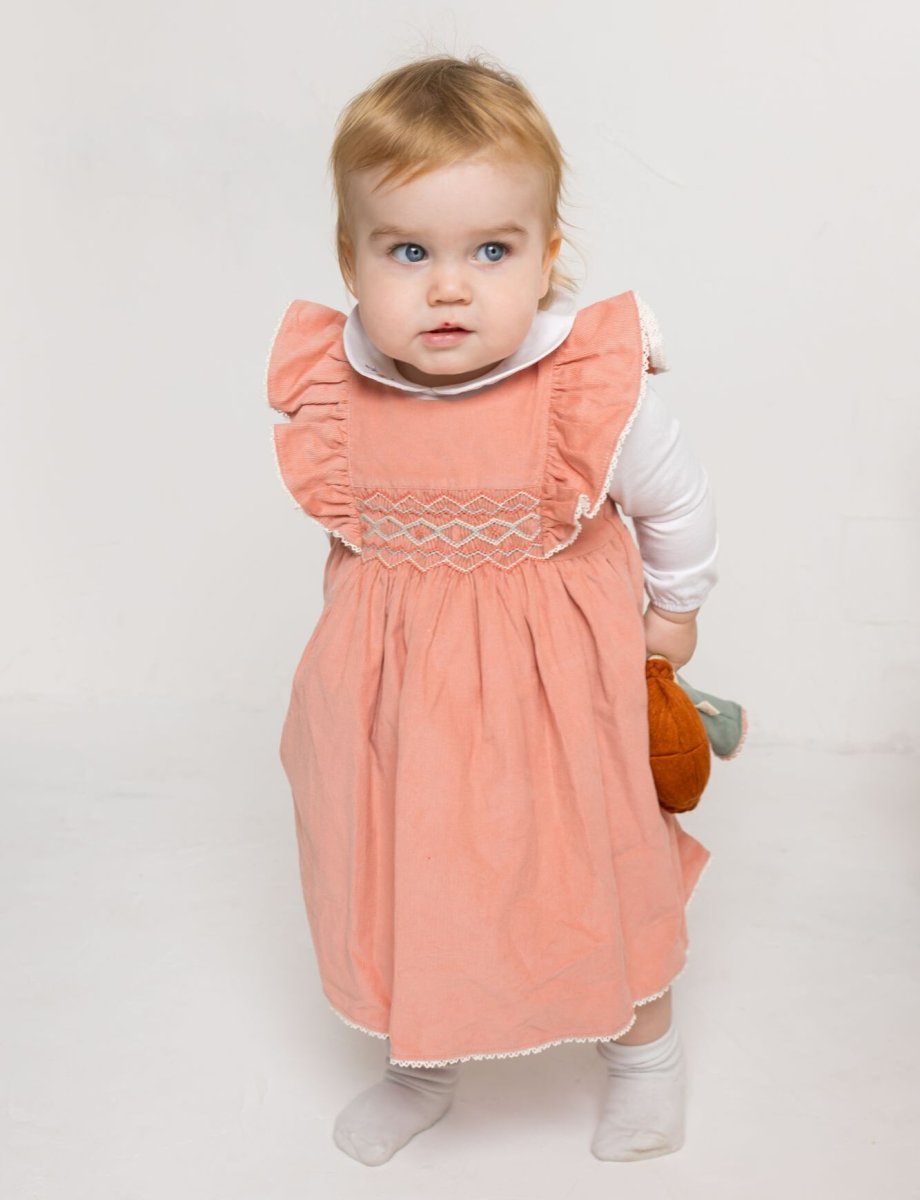 画像9: ピンクコーデュロイドレス_3-4歳用(身長 98-103cm) (9)