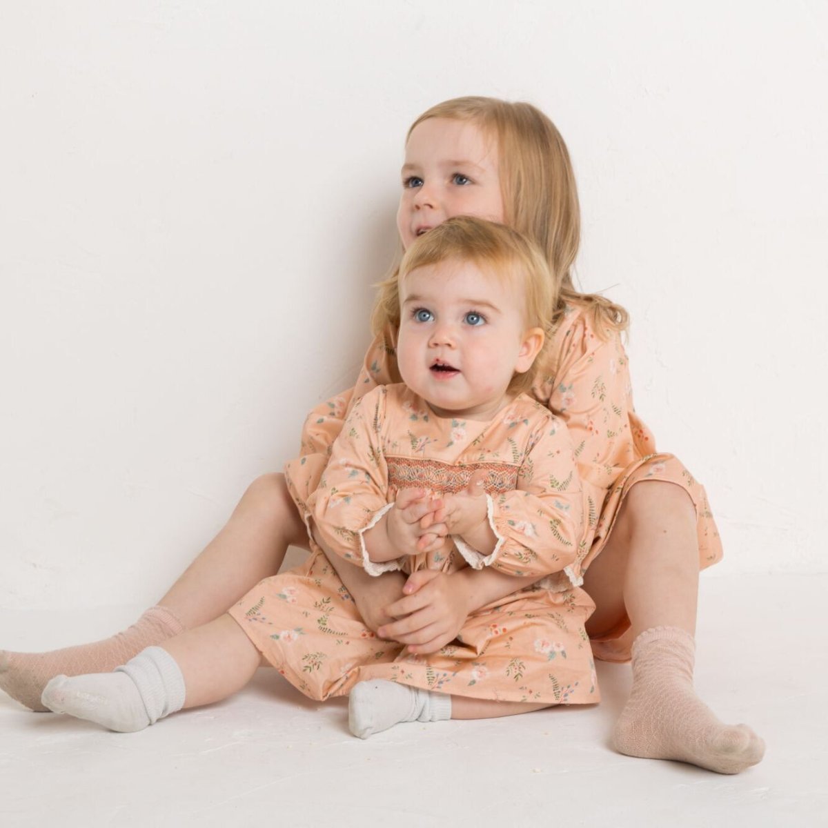 画像13: ピンクフローラル・スモッキングドレス_2-3歳用(身長 92-98cm) (13)