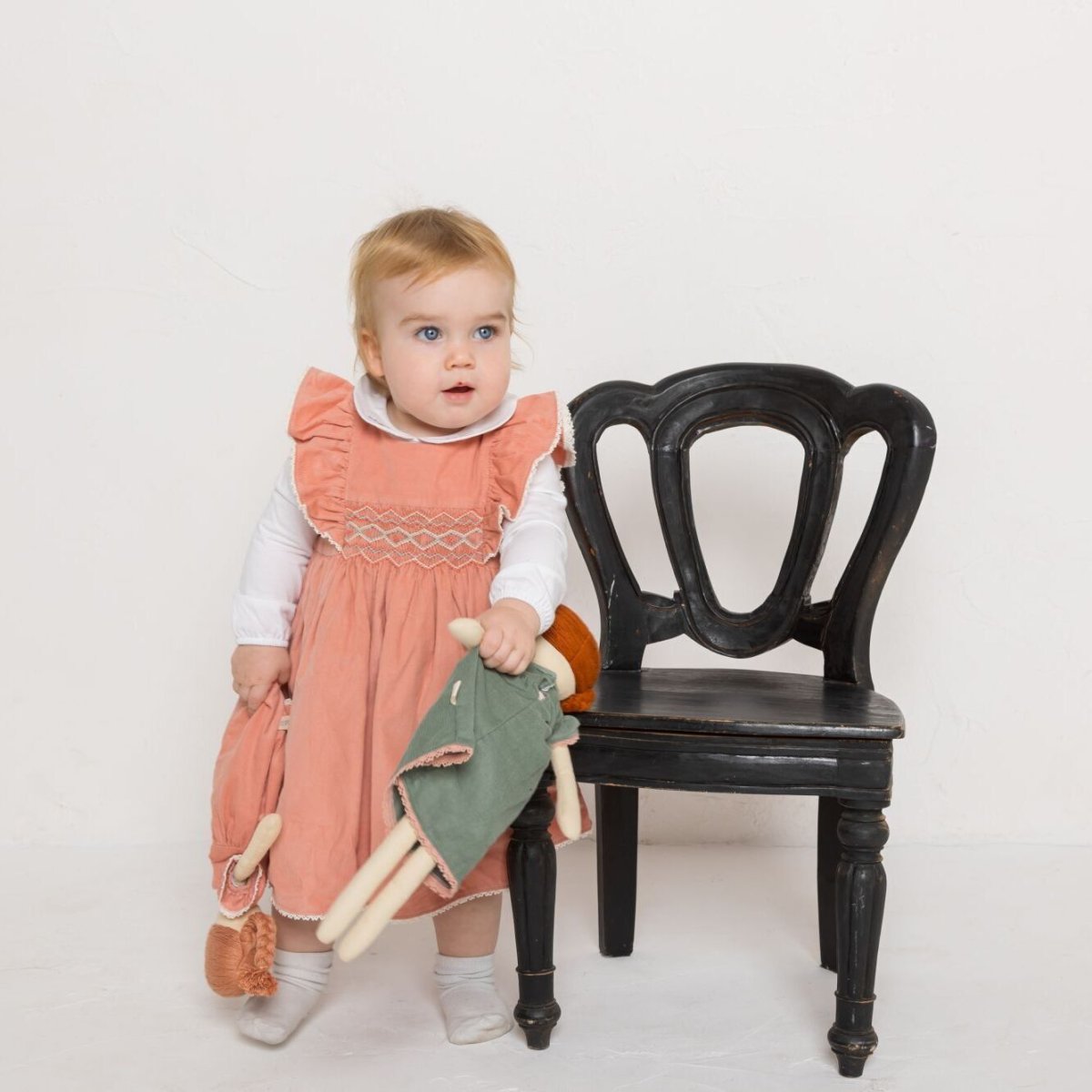 画像15: ピンクコーデュロイドレス_3-4歳用(身長 98-103cm) (15)