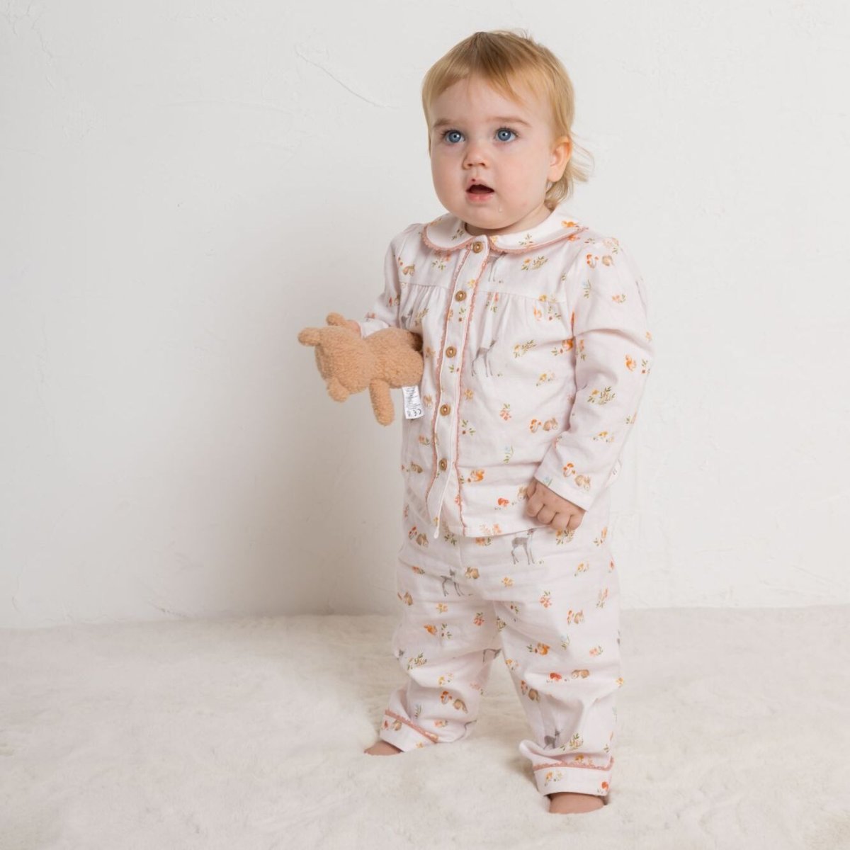 画像14: 子鹿プリントのパジャマ_2-3歳用(身長 92-98cm) (14)