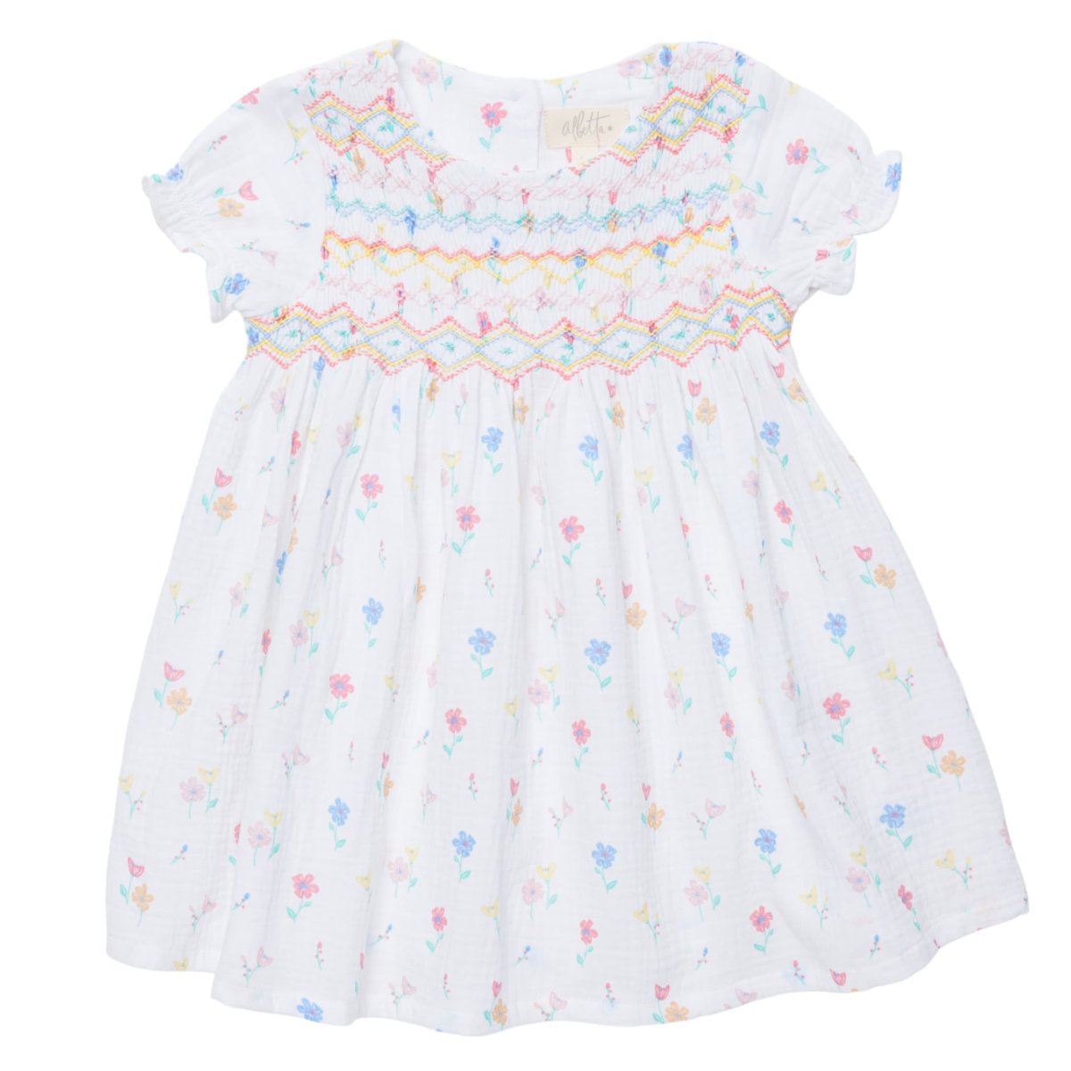画像1: ポピー・ハンドスモックドレス_1〜6歳用 (1)