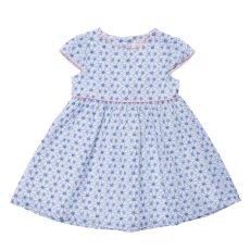 画像2: ブルーフラワー刺しゅう・ドレス_1〜6歳用 (2)