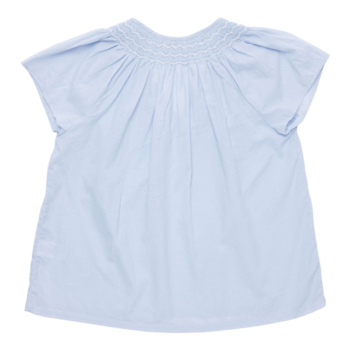 画像4: 【大人用】ブルージャカード・スモックパジャマ_S・M (4)