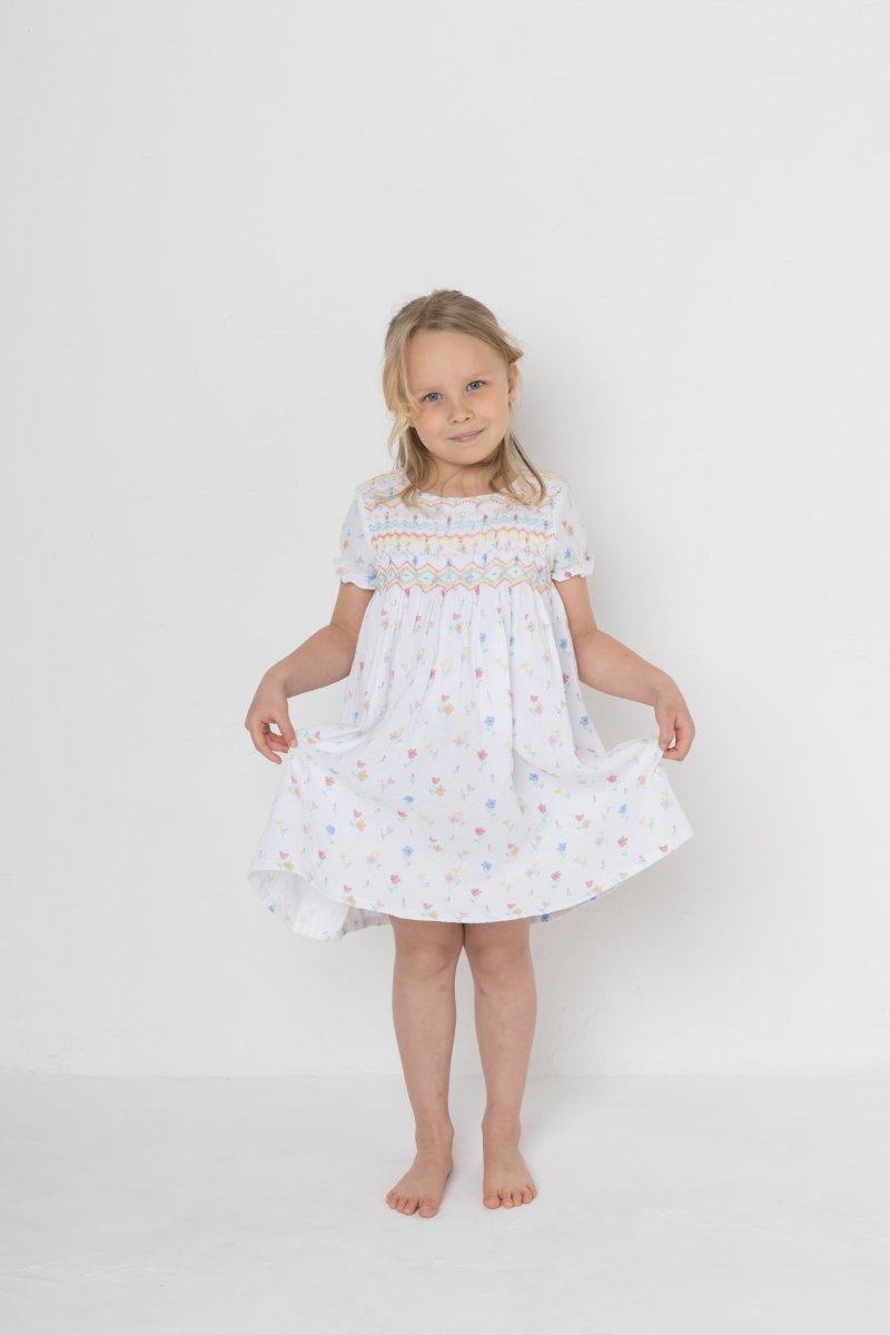 画像8: ポピー・ハンドスモックドレス_3〜4歳用(身長 98-103cm) (8)