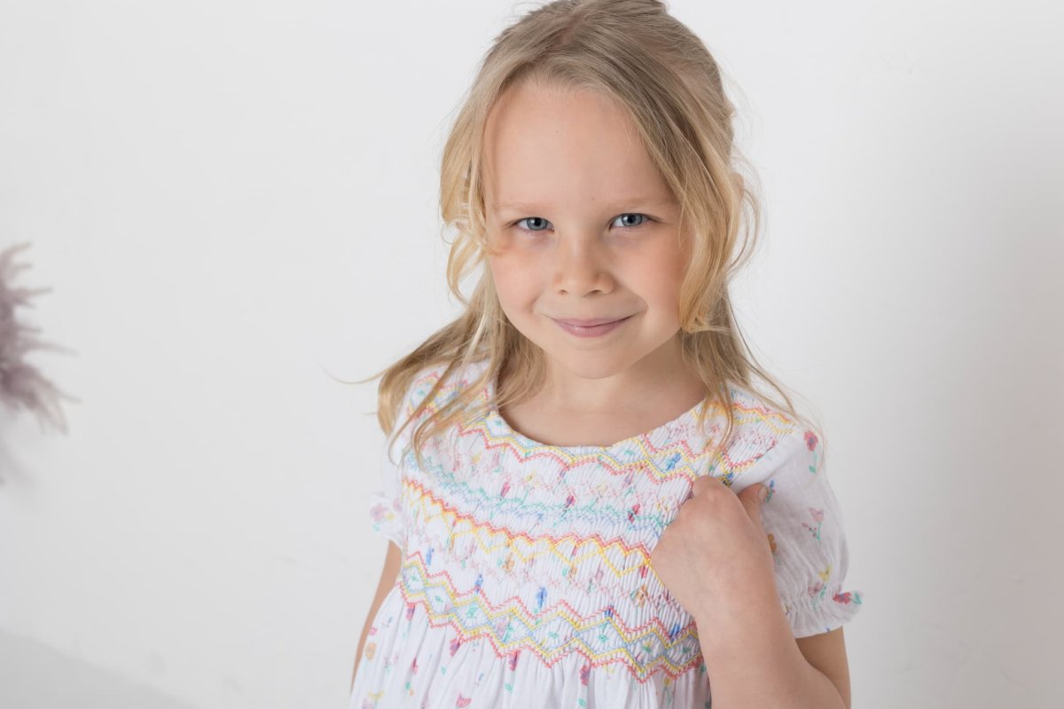 画像3: 【ドール用】ポピー・ハンドスモック・ドールドレス (3)