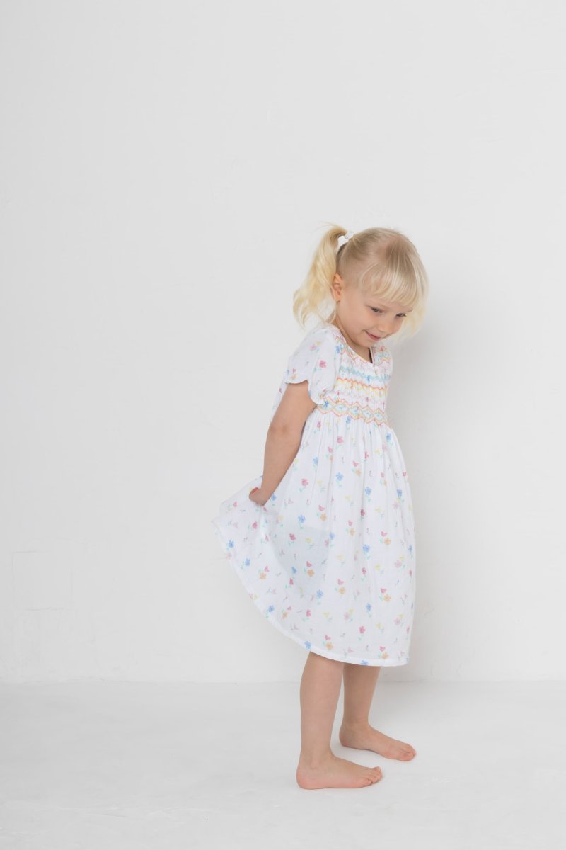 画像11: ポピー・ハンドスモックドレス_3〜4歳用(身長 98-103cm) (11)