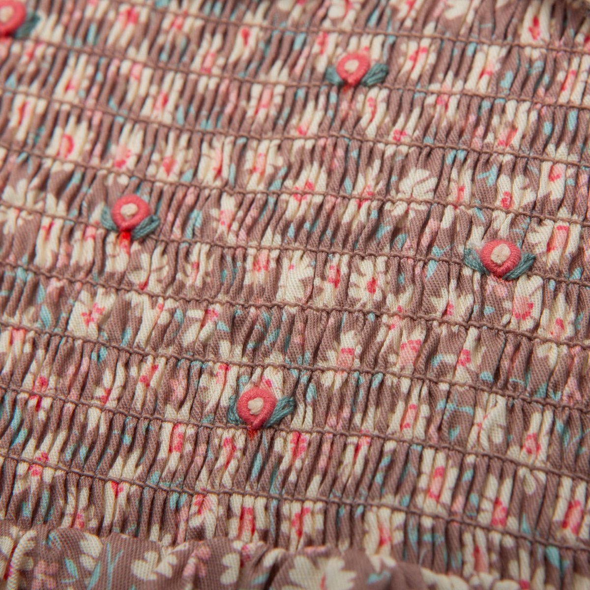 画像12: ローズバッド・ブラウンデイジー・ギャザードレス_1〜2歳用(身長 85-92cm) (12)