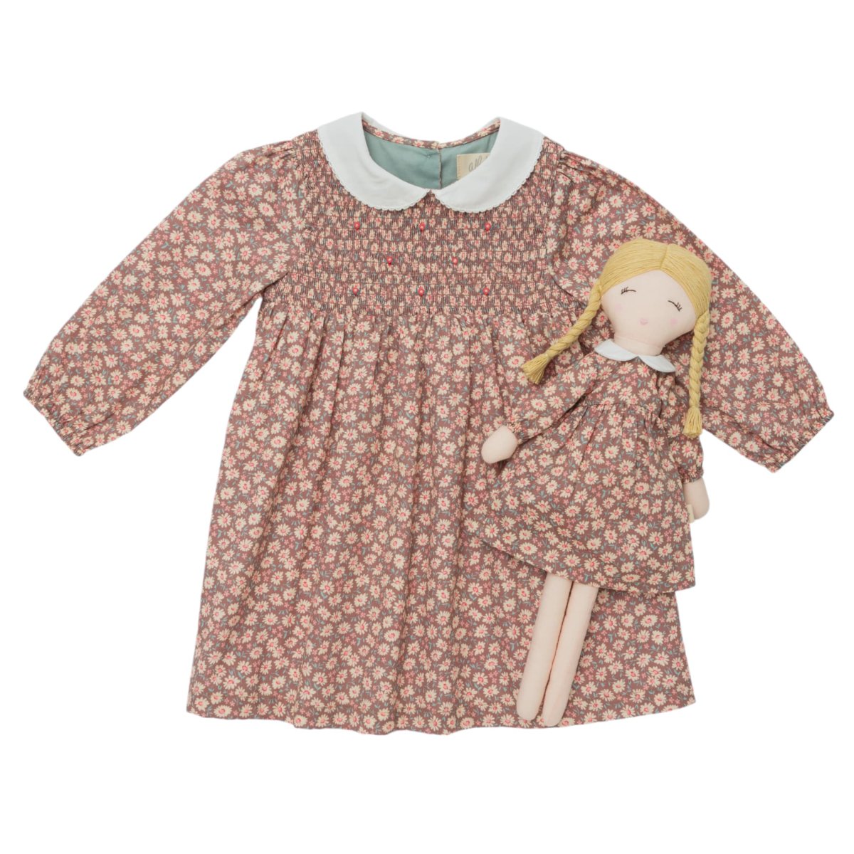 画像14: ローズバッド・ブラウンデイジー・ギャザードレス_1〜2歳用(身長 85-92cm) (14)